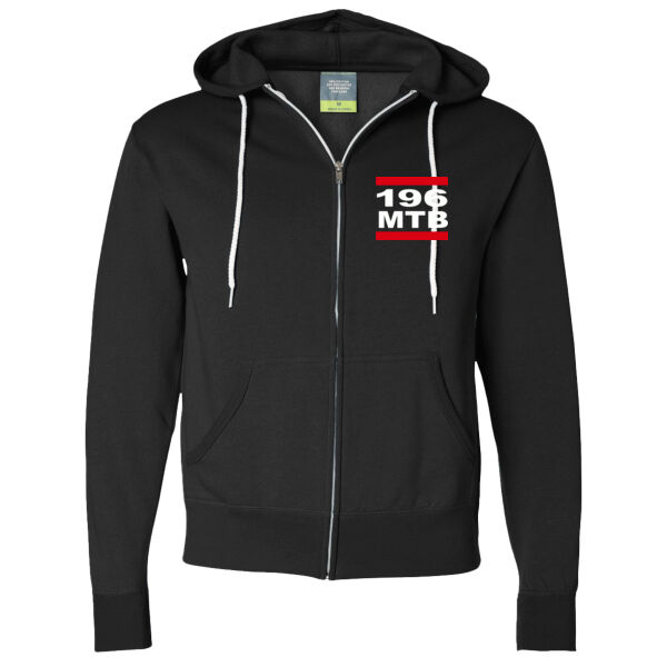 Independent Trading Co. Lightweight Full Zip Hooded Sweatshirt - Printed Logo Thumbnail