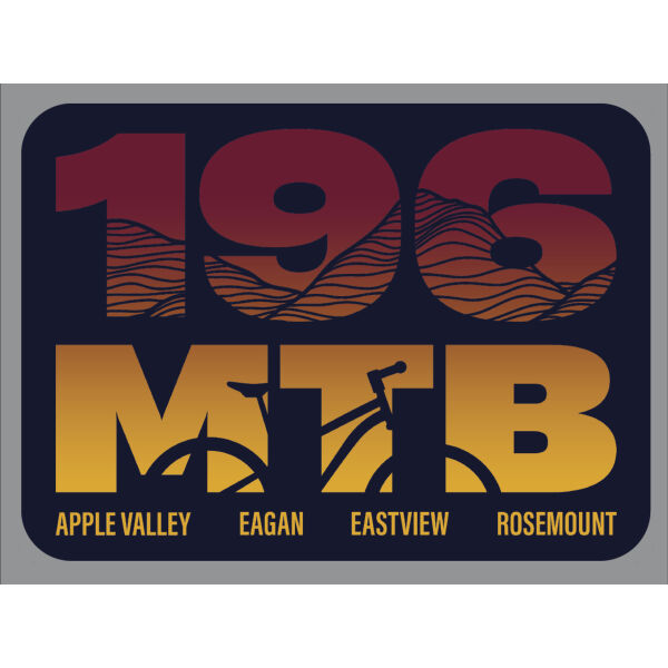 196 MTB Gradient - Sticker Thumbnail