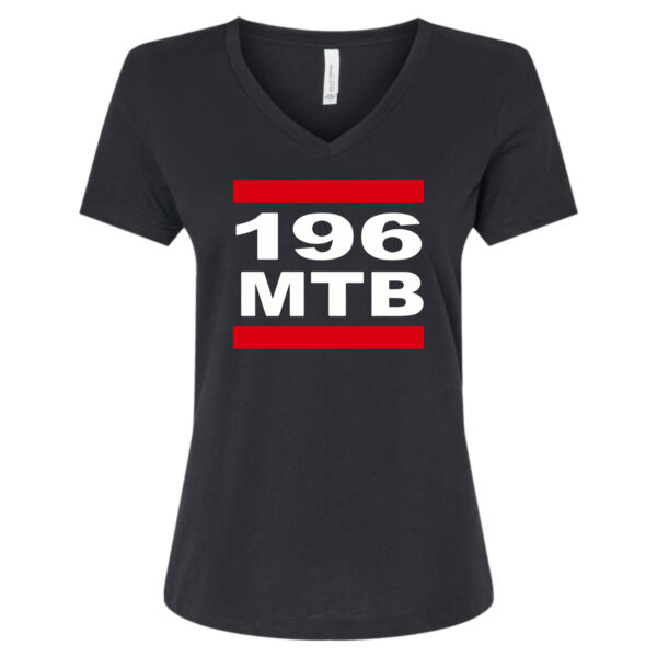 Bella & Canvas Women's Relaxed Heather CVC V-Neck Tee - Printed Logo Thumbnail