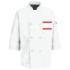 Button Chef Coat with Thermometer Pocket Thumbnail